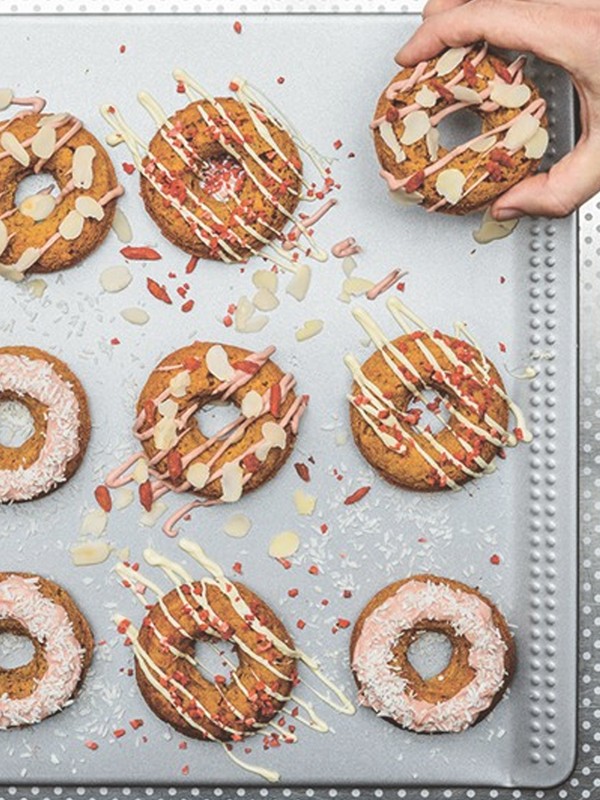 Sweet Potato & Pecan Doughnuts