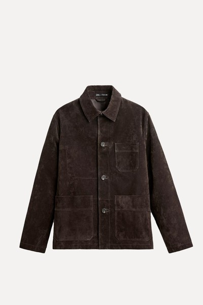 Suede Leather Jacket from Zara