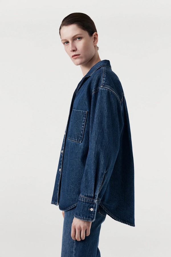 Denim Collar Shirt