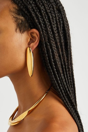 Paint Stroke 20kt Gold-Plated Drop Earrings from Zimmermann