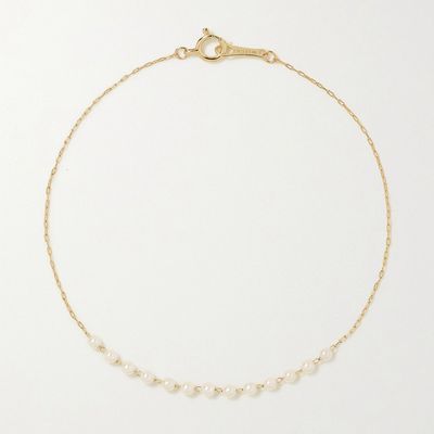 14-Karat Gold Pearl Bracelet from Mizuki