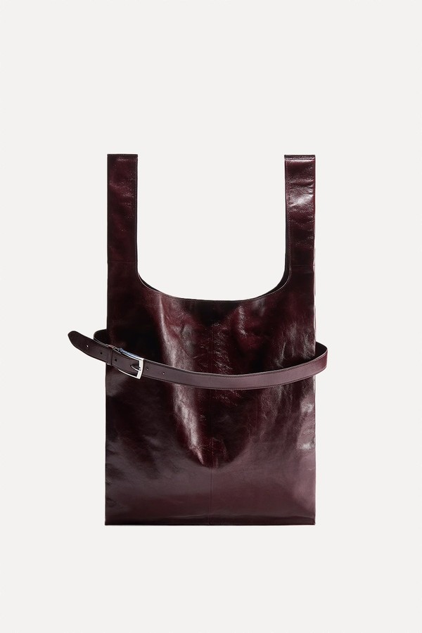Large Leather Tote Bag from H&M