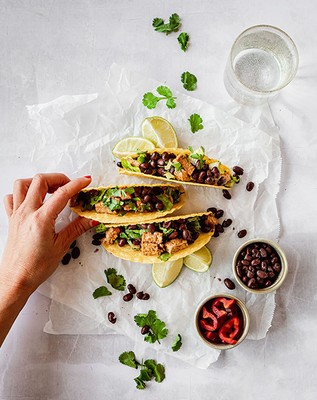 Black Bean And Tofu Tacos