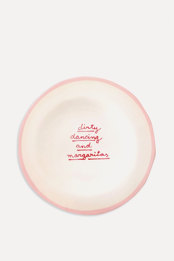 Dirty Dancing Hand-Painted Ceramic Plate from Laetitia Rouget