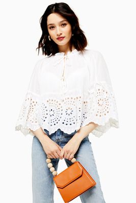 Broderie Smock Blouse