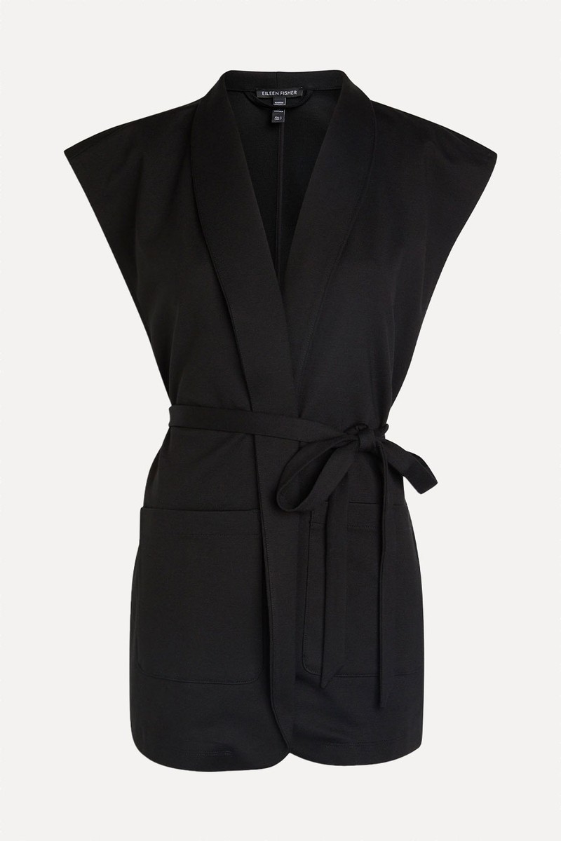 Belted Jersey Vest from EILEEN FISHER