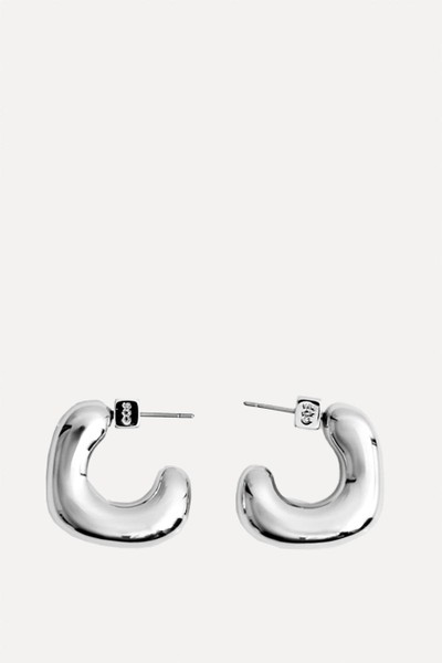 Mini Chunky Squared Hoop Earrings from COS