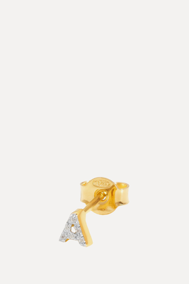 Pave Initial Single Stud Earring from Missoma