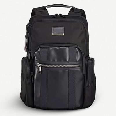 Alpha Bravo Nellis Nylon and Leather Backpack from Tumi