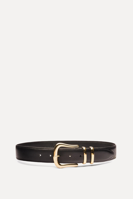 Marina Black Leather Waist Belt from Black & Brown
