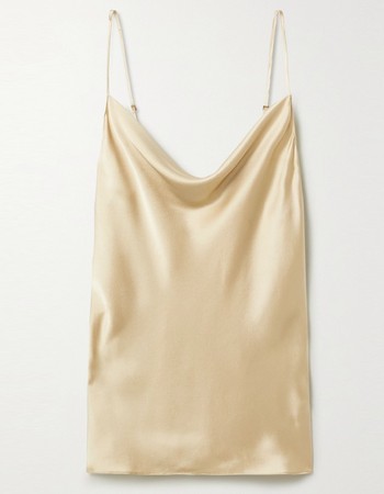 Gemma Draped Silk-Satin Camisole, £310 | Nili Lotan