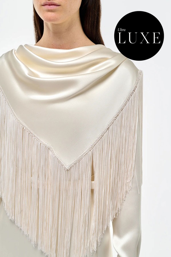 Rouge Fringe Scarf Dress from Gabriela Hearst 