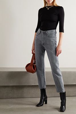 The Relaxed Straight Mid-Rise Straight-leg Jeans