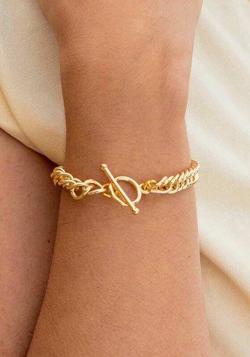 Anna Chunky Curb T Bar Bracelet from Formation Vo Jewellery 