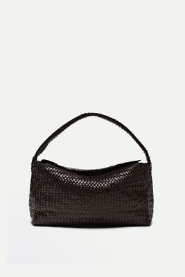Woven Nappa Leather Bag from Massimo Dutti 