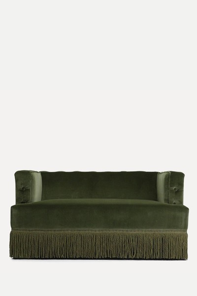 Nonna Fir Green Velvet Sofa from The Socialite Family