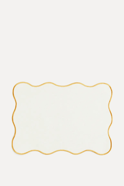 Scalloped Edge Placemat   from H&M