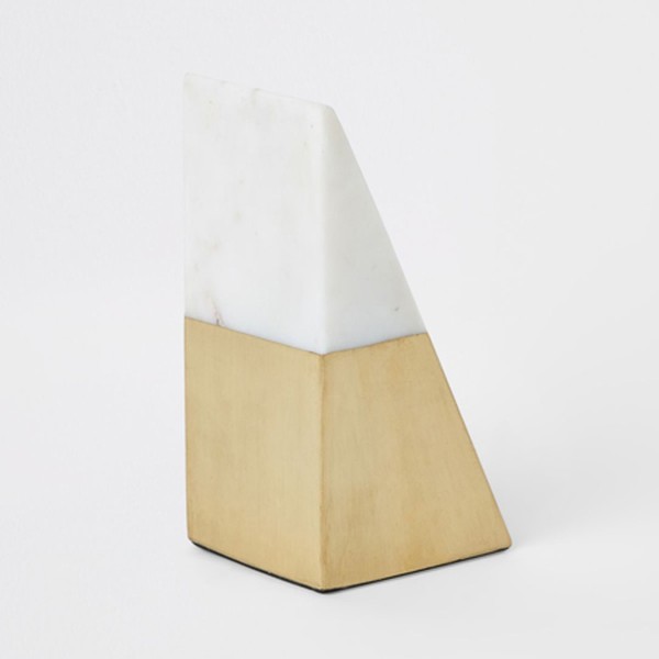 Triangular Marble Book End