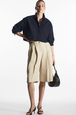 Tailored Linen-Blend Bermuda Shorts from COS