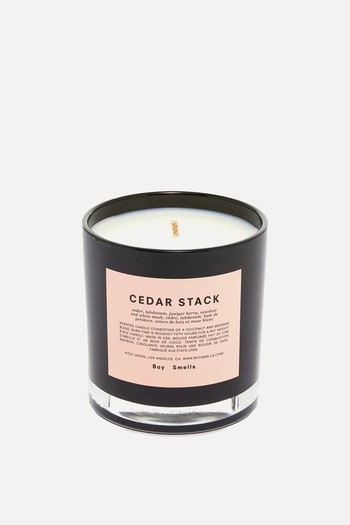 Cedar Stack Scented Candle from Boy Smells