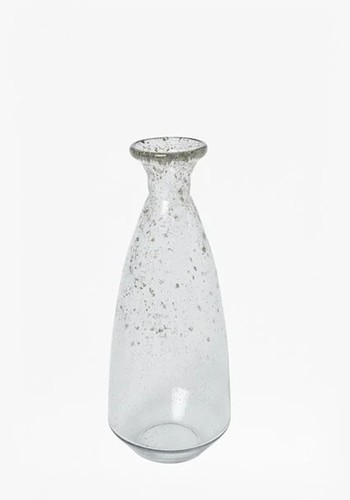 Recycled Glass Pyramid Vase