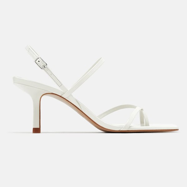 Strappy Leather Sandals from Zara