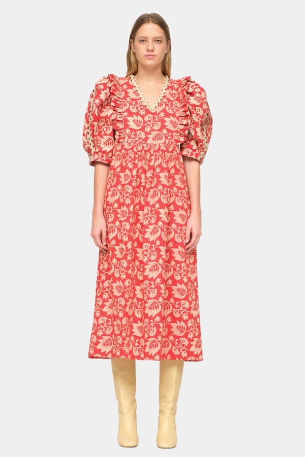 Linda Puff Sleeve Dress from Sea