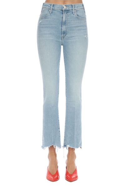 The Hustler Distressed Stretch Jeans from Mother