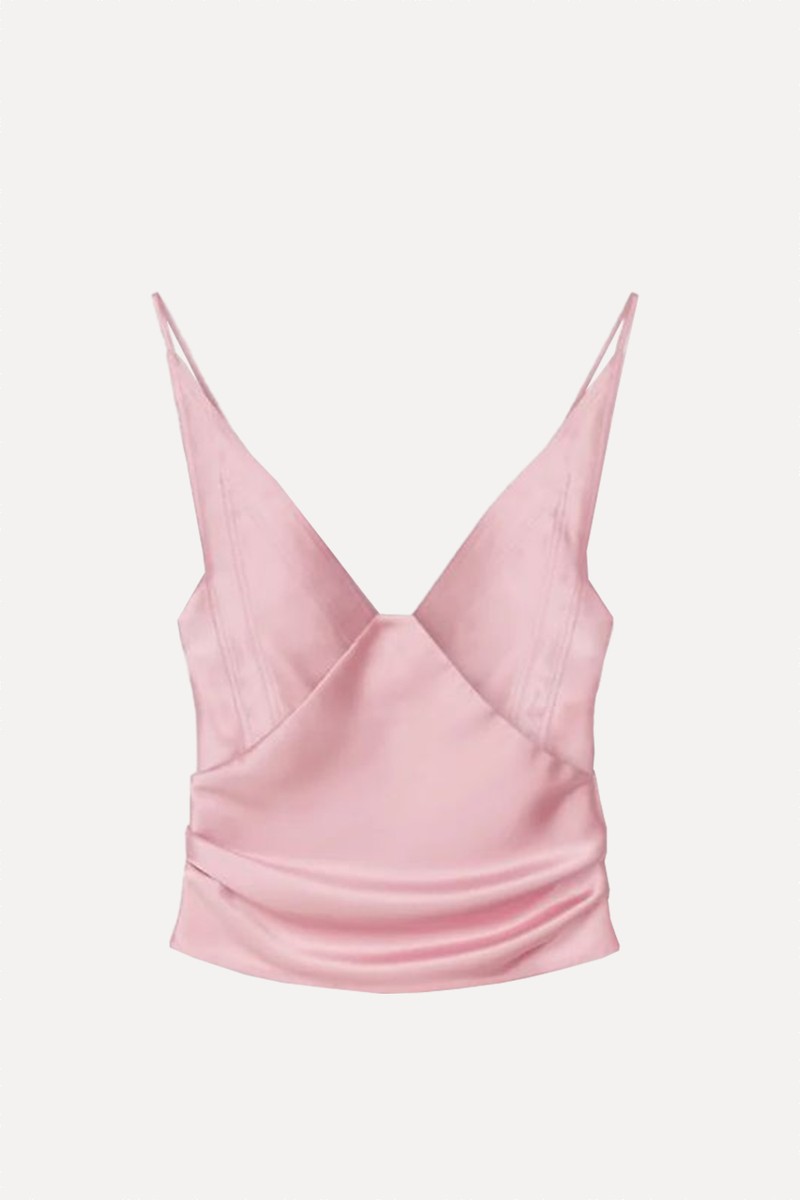 Rheia Slip Satin Top from Nanushka