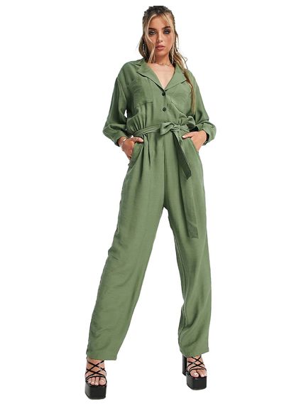 Khaki Boiler Suit from Topshop