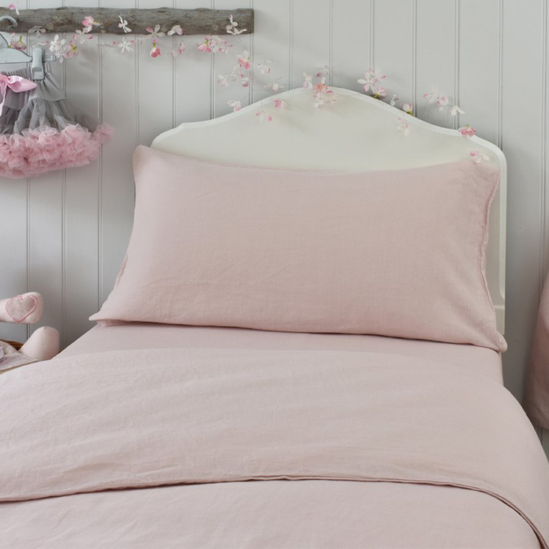 Chalk Pink Linen Cover Set from Chalk Pink Linen Co.