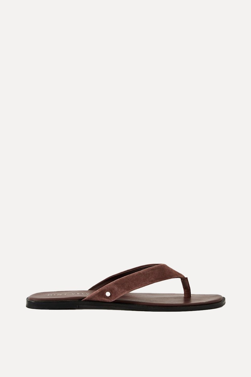 Lula Suede Flip Flops from Mint Velvet