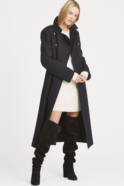 Double-Breasted Wool Coat